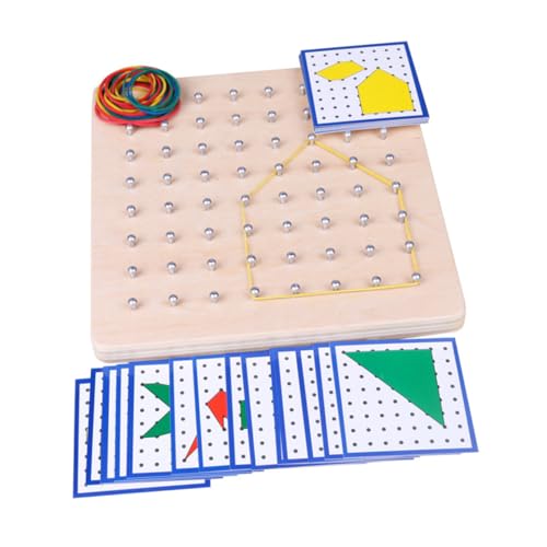 TOYANDONA Geometrisches Nagelbrett aus Eukalyptusholz Kreatives Montessori Hand Auge Koordination und Geduld Lernspielzeug für Vielfältigen Formen TOYANDONA Geometrisches Nagelbrett aus Eukalyptusholz Kreatives Montessori Hand Auge Koordination und Geduld Lernspielzeug für Vielfältigen Formen von TOYANDONA