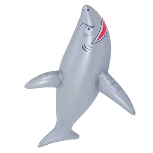TOYANDONA Giant Inflatable Shark Balloon PVC Poolspielzeug für Strandpartys Events und Wasserspiele Leicht Transportierbar und Robust von TOYANDONA