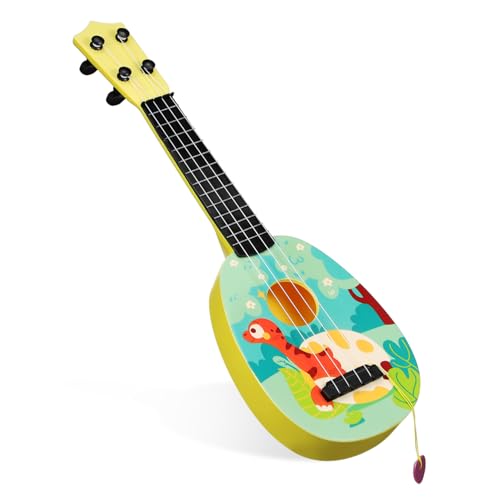 TOYANDONA Kinder-Ukulele Pädagogisches Gitarren-musikspielzeug Für Anfänger Angenehmer Und Lustiges Aussehen von TOYANDONA