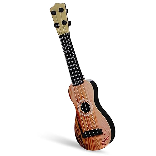 TOYANDONA Gitarrenspielzeug Früherziehung Ukulele Ukulele-Instrument Kleine Ukulele Anfänger-Ukulele Musikinstrument- Gitarre Gitarrenmodell Pädagogische Ukulele Plastik von TOYANDONA
