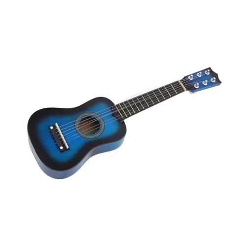 TOYANDONA Gitarrenspielzeug Für Lernen Musical Klein Instrument Jungs -Gitarre Rosa Gitarrenkinder Kindergitarren Anfänger Tragbares Blue Hölzern TOYANDONA Gitarrenspielzeug Für Lernen Musical Klein Instrument Jungs -Gitarre Rosa Gitarrenkinder Kindergitarren Anfänger Tragbares Blue Hölzern von TOYANDONA