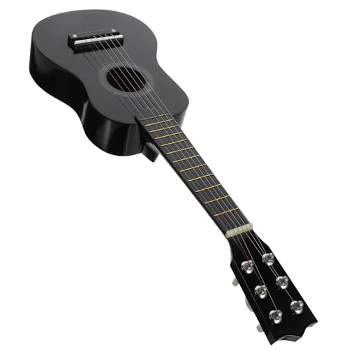 TOYANDONA Gitarrenspielzeug für kinderinstrumente musikinstrumente Musikinstrument Kindermusikspielzeug Kindergitarre akustisch Gitarre für anfänger hölzern Black von TOYANDONA