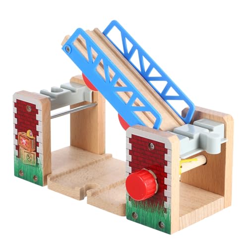 TOYANDONA Gleiszubehör Eisenbahn Aufzüge Schiene Spuren Brücken Holzbrücke Liftbrücke - Holzspielzeug Zug Zubehör Gleisanlagen Hebebrücke für Bahngleise hölzern Plastik TOYANDONA Gleiszubehör Eisenbahn Aufzüge Schiene Spuren Brücken Holzbrücke Liftbrücke - Holzspielzeug Zug Zubehör Gleisanlagen Hebebrücke für Bahngleise hölzern Plastik von TOYANDONA