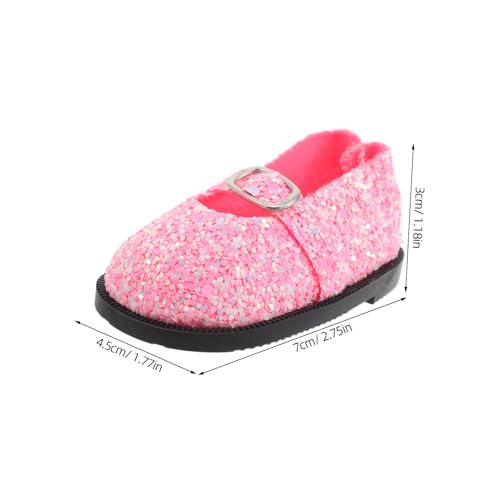 TOYANDONA Glitzer Puppenschuhe mit Pailletten Miniatur Dollhouse Zubehör Passend für Puppen Vielseitige Bastel und Ankleide Schuhe für Puppen TOYANDONA Glitzer Puppenschuhe mit Pailletten Miniatur Dollhouse Zubehör Passend für Puppen Vielseitige Bastel und Ankleide Schuhe für Puppen von TOYANDONA