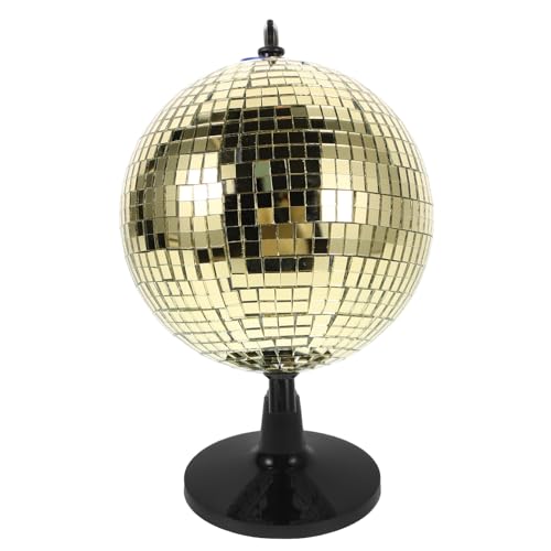TOYANDONA Glitzerball Spinning Globe große Discokugel Disco-Kugel-Motor Discokugel, Spiegelkugel Disco -Balldekoration Silberne Discokugel kleine Discokugel Glitzerkugeln Glas Golden TOYANDONA Glitzerball Spinning Globe große Discokugel Disco-Kugel-Motor Discokugel, Spiegelkugel Disco -Balldekoration Silberne Discokugel kleine Discokugel Glitzerkugeln Glas Golden von TOYANDONA