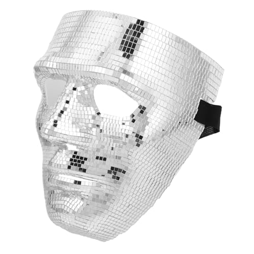 TOYANDONA Glitzernde Disco Kugel Leicht und Komfortabel für Karneval Halloween Party Maskerade Unisex Modisch für Festival Nachtclub Ball TOYANDONA Glitzernde Disco Kugel Leicht und Komfortabel für Karneval Halloween Party Maskerade Unisex Modisch für Festival Nachtclub Ball von TOYANDONA