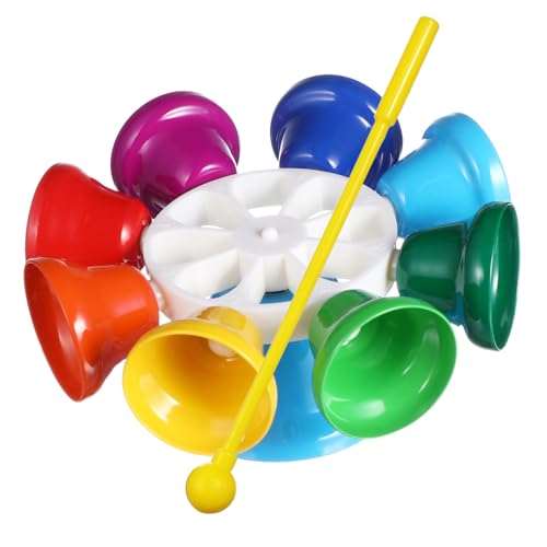 TOYANDONA Glockenspiel Drehbar Musikinstrument Lernspielzeug für Kleinkinder Bunte Glocke zur Frühkindlichen und Gehirnentwicklung TOYANDONA Glockenspiel Drehbar Musikinstrument Lernspielzeug für Kleinkinder Bunte Glocke zur Frühkindlichen und Gehirnentwicklung von TOYANDONA