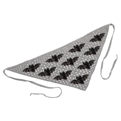 TOYANDONA Gothic Gehäkeltes Haarband Frauen Bat Triangle Kopftuch für Halloween Spooky Kopfdeko Atmungsaktive Bandana für Kostüm Styling TOYANDONA Gothic Gehäkeltes Haarband Frauen Bat Triangle Kopftuch für Halloween Spooky Kopfdeko Atmungsaktive Bandana für Kostüm Styling von TOYANDONA