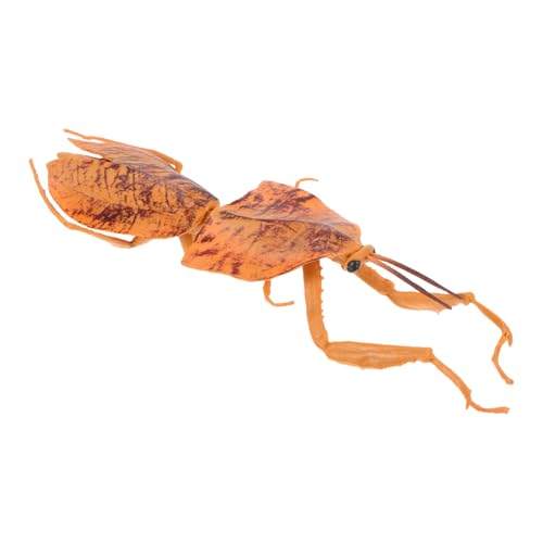 TOYANDONA Realistische Dead Leaf Mantis Statue Handgemalte Mantis Figurine Für Garten Dekoration Simulation Insekten Modell Als Lernspielzeug Für Naturfreunde von TOYANDONA