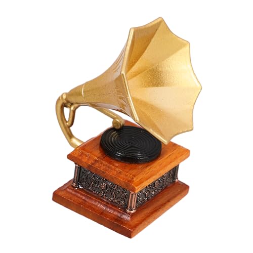 TOYANDONA Miniatur-grammophon Modell Retro Phonograph Für Puppenhaus-Dekoration Handwerkskunst Lebendige Miniatur Für Wohnräume Restaurants Und Bars TOYANDONA Miniatur-grammophon Modell Retro Phonograph Für Puppenhaus-Dekoration Handwerkskunst Lebendige Miniatur Für Wohnräume Restaurants Und Bars von TOYANDONA