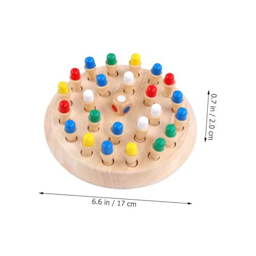 TOYANDONA Großes Holz Memory Schachspiel Lernspielzeug für Pädagogisches Brettspiel zur Konzentrationsförderung Buntes Gedächtnistraining Frühe Bildungsspielzeug für Spielerisches Lernen TOYANDONA Großes Holz Memory Schachspiel Lernspielzeug für Pädagogisches Brettspiel zur Konzentrationsförderung Buntes Gedächtnistraining Frühe Bildungsspielzeug für Spielerisches Lernen von TOYANDONA