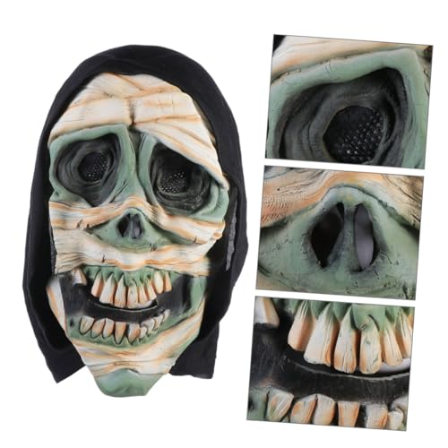 TOYANDONA Halloween Kopfbedeckung Kostüme Grüne Halloween Blumen Gruseliges Gesicht Für Erwachsene Für Horrorpartys von TOYANDONA