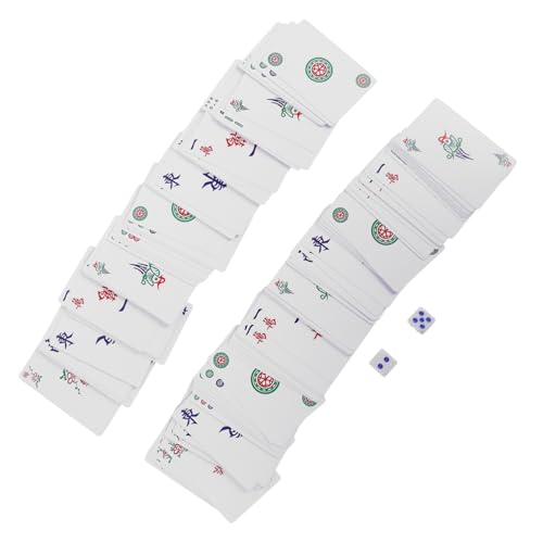 TOYANDONA Guochao Mahjong Pokerkarten Spielkarten Majiang Karte Mahjongg Karten Kartenspiel Mahjong Karten Papier von TOYANDONA
