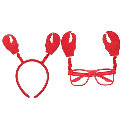 TOYANDONA Haarband und Brille für Erwachsene Teiliges Kostümzubehör für Partys Karneval und Cosplay Lustiges und Kreatives Design Sichere Materialien für Feiertage und Feste von TOYANDONA