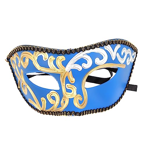 TOYANDONA Halbe Gesichtsmaske Maskerade Skelett Kopfbedeckung Halloween-maske Glühen Schutzmaske Spitze Dekorationen Realistisch Weiße Maske Halloween Zombie-maske Erwachsene Plastik Blau TOYANDONA Halbe Gesichtsmaske Maskerade Skelett Kopfbedeckung Halloween-maske Glühen Schutzmaske Spitze Dekorationen Realistisch Weiße Maske Halloween Zombie-maske Erwachsene Plastik Blau von TOYANDONA