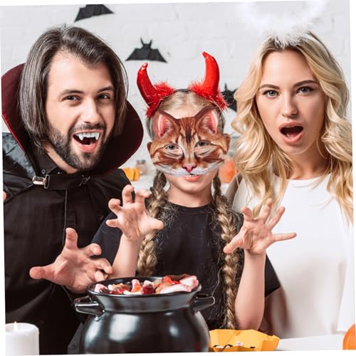 TOYANDONA Halbgesichts Katzenmaske Halloween Cosplay Accessoire Verstellbar Realistisches Tierdesign Für Damen Herren Und Wiederverwendbar Leicht Zu Reinigen TOYANDONA Halbgesichts Katzenmaske Halloween Cosplay Accessoire Verstellbar Realistisches Tierdesign Für Damen Herren Und Wiederverwendbar Leicht Zu Reinigen von TOYANDONA