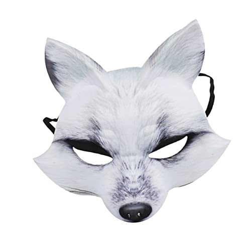 TOYANDONA EVA Halbmaske Fuchs Für Halloween Kostü Karneval Und Maskerade Tiermaske Für Cosplay Und Partys von TOYANDONA