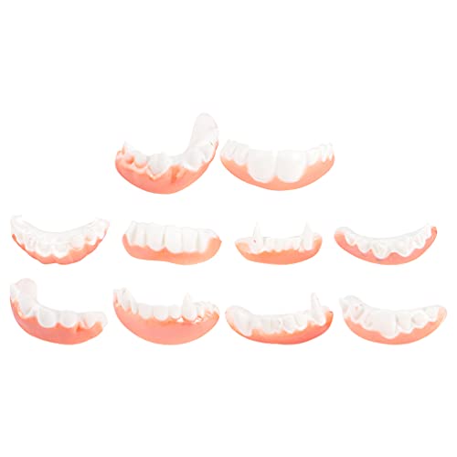 TOYANDONA Halloween Dämon Zähne Lustige Verrückte Künstliche Zähne Falsche Vampirzähne Prop Spielzeug für Halloween Kinder Vampir Gebiß Karneval Fasching Maskerade 10 Stück Mischstil TOYANDONA Halloween Dämon Zähne Lustige Verrückte Künstliche Zähne Falsche Vampirzähne Prop Spielzeug für Halloween Kinder Vampir Gebiß Karneval Fasching Maskerade 10 Stück Mischstil von TOYANDONA