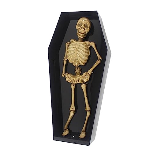 TOYANDONA Halloween Elektrischer Sarg Halloween-Party-Requisite Pop-up-sarg Auf Dem Halloween-Friedhof Halloween-streichspielzeug Spukhaus Requisiten Gruseliges Black von TOYANDONA