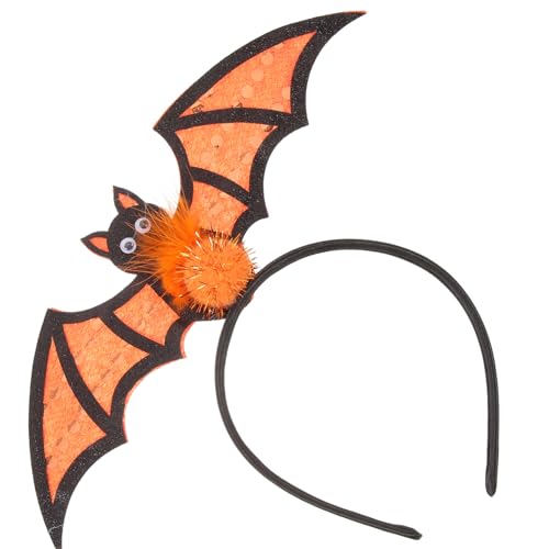 TOYANDONA Halloween Fledermaus Haarband für Frauen Cosplay Kopfschmuck mit Flauschigem Ball für Karneval Maskenball und Halloween Partys Einzigartiger Haarreif für Auffällige Looks von TOYANDONA