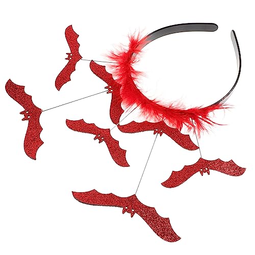 TOYANDONA Halloween Fledermaus Stirnband für Damen Kreatives Haaraccessoire mit Fledermausflügel für Cosplay für Halloween Partys TOYANDONA Halloween Fledermaus Stirnband für Damen Kreatives Haaraccessoire mit Fledermausflügel für Cosplay für Halloween Partys von TOYANDONA
