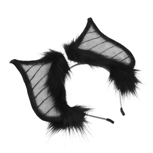 TOYANDONA Halloween Fledermaus Tierohren Haarreif Elastisches Teufel Kostüm Accessoire für Damen Bequemer Sitz für Gothic Dress Up Halloween Party und Bühnenauftritte von TOYANDONA