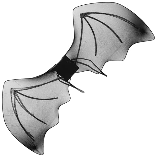 TOYANDONA Halloween Fledermausflügel Kostüm für Erwachsene Leichte Cosplay Requisite aus Halloween Partys und Maskeraden Mysteröse Schwarze Flügel mit Trägern von TOYANDONA