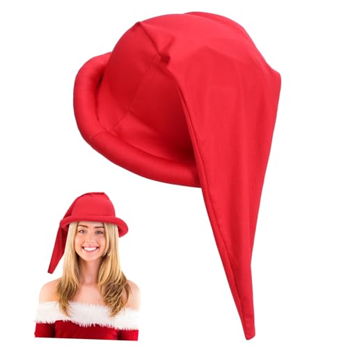 TOYANDONA Halloween Gnomm Mütze Rotes Cosplay Kostüm Accessoire Party Deko Foto Requisite Masquerade Show Hut Bequem Vielseitig für Halloween von TOYANDONA