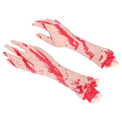 TOYANDONA Halloween Gruselige Dekorationen Fake Hände Requisiten für Spukhaus und Halloween Party Realistische Abgetrennte Hände für Schaurige von TOYANDONA