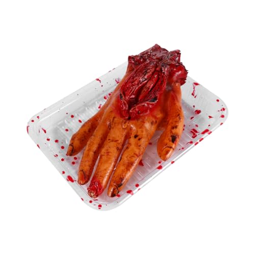 TOYANDONA Halloween Gruselige Simulation Hand Blutige Gebrochene Körperteile Realistisches Horror Tricky Toy für Halloween Dekoration und Party Atmosphäre von TOYANDONA