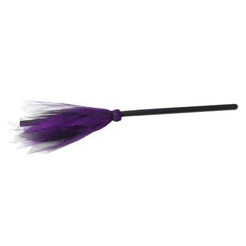 TOYANDONA Halloween Hexenbesen Kunststoff mit Netzdekor Leichter Hexenbesen Requisit für Karneval Kostüm Halloween Party Cosplay Zubehör Zufällige Farbe Zufällige Farbe TOYANDONA Halloween Hexenbesen Kunststoff mit Netzdekor Leichter Hexenbesen Requisit für Karneval Kostüm Halloween Party Cosplay Zubehör Zufällige Farbe Zufällige Farbe von TOYANDONA