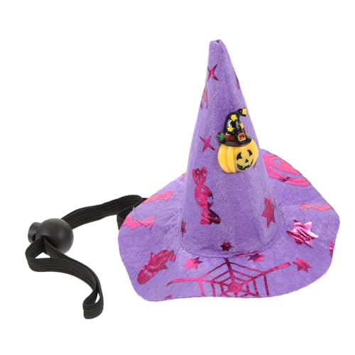 TOYANDONA Halloween Hexenhut Stirnband Haustier Lila Halloween Dekoration mit Spinnennetz Elastisch Leichter Partyhut für Festival Cosplay und Fotorequisiten TOYANDONA Halloween Hexenhut Stirnband Haustier Lila Halloween Dekoration mit Spinnennetz Elastisch Leichter Partyhut für Festival Cosplay und Fotorequisiten von TOYANDONA
