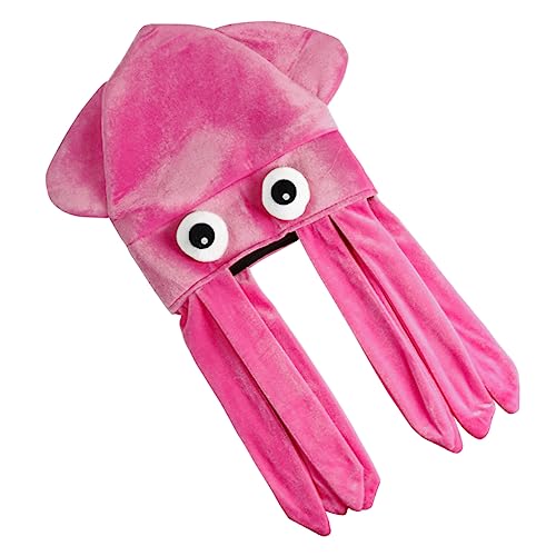 TOYANDONA Halloween Kostüm Octopus Mütze Kreative Party Kopfbedeckung Weiches Hautfreundliches Material Einzigartiger Foto Requisit für Halloween Fasching und Geburtstagsfeiern von TOYANDONA