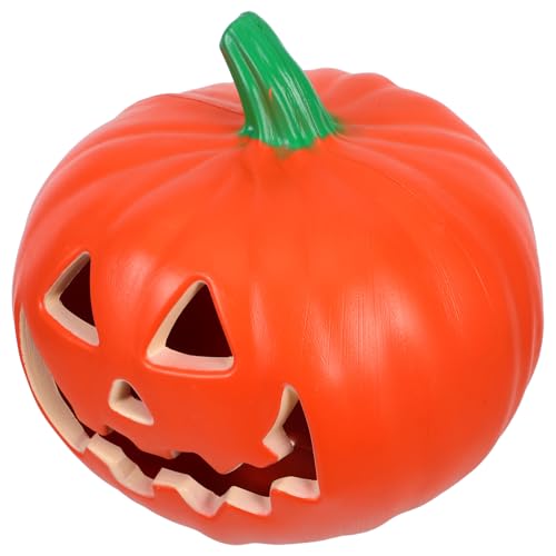 TOYANDONA Halloween-Led-Kürbislicht – Leuchtende Kürbislaterne Aus Hohlem Kunststoff Mit Farbwechsel Für Halloween Im Garten Oder Auf Der Veranda Kürbis-Ausstellung Im Freien Spukhauslampe von TOYANDONA