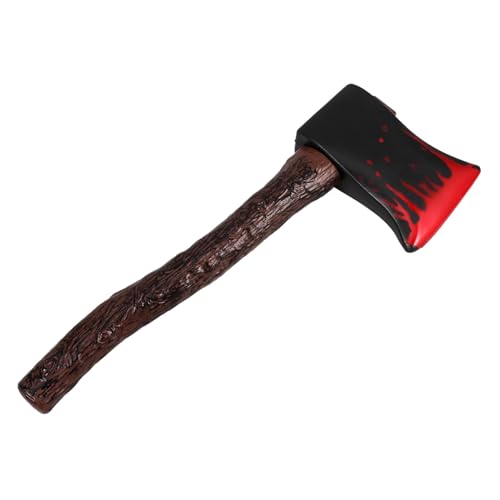 TOYANDONA Halloween Party Deko Kurze Kunst Axt mit Bluteffekt Cosplay Requisite für Leichtes Partyzubehör für Karneval Bühnenauftritte und Gruselige Verkleidungen von TOYANDONA