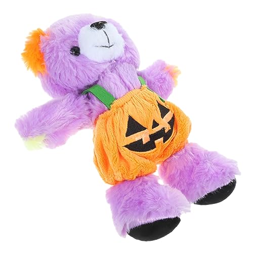 TOYANDONA Halloween Plüschbär mit Kürbis Kostüm Süßes Stofftier Halloween Deko und für Freunde Leicht und Tragbar Exquisit Gestaltet Vielseitig Einsetzbar von TOYANDONA