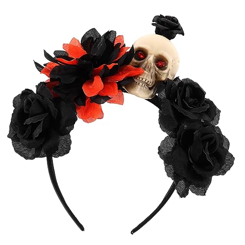 TOYANDONA Halloween Stirnband mit Schädel für Kostümpartys und Cosplay Einteiliges Accessoire für Damen und Herren Farbenfrohe Haarbänder für Halloween Events TOYANDONA Halloween Stirnband mit Schädel für Kostümpartys und Cosplay Einteiliges Accessoire für Damen und Herren Farbenfrohe Haarbänder für Halloween Events von TOYANDONA