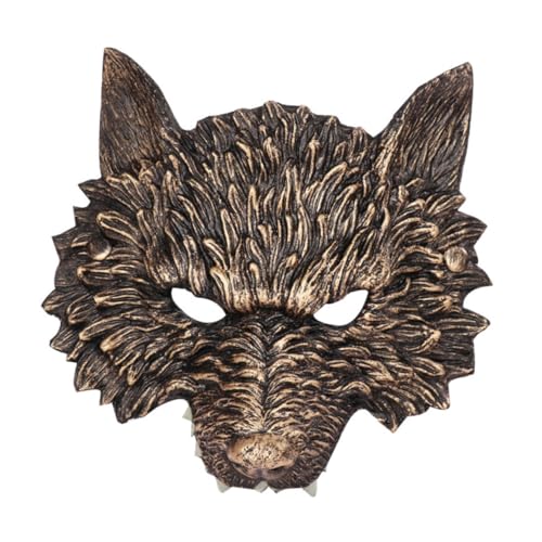 TOYANDONA Halloween Wolf Maske Gesichtsmaske Für Mädchen Maskerade -party -masken Maskentier Wolfsmaske Für Erwachsene Halbmaske Wolfsmaske Erwachsene Männer Maske Im Horror-stil Golden Pu TOYANDONA Halloween Wolf Maske Gesichtsmaske Für Mädchen Maskerade -party -masken Maskentier Wolfsmaske Für Erwachsene Halbmaske Wolfsmaske Erwachsene Männer Maske Im Horror-stil Golden Pu von TOYANDONA