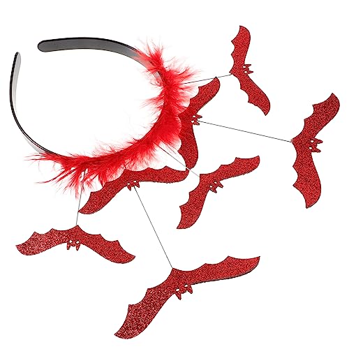 TOYANDONA Halloween-fledermaus-stirnbänder Halloween Halbes Gesicht Cosplay-stirnband Schrei Kostüm Halloween-kopfzubehör Halloween-kürbis-stirnband Fledermaus-halloween- Kunststoff Rot TOYANDONA Halloween-fledermaus-stirnbänder Halloween Halbes Gesicht Cosplay-stirnband Schrei Kostüm Halloween-kopfzubehör Halloween-kürbis-stirnband Fledermaus-halloween- Kunststoff Rot von TOYANDONA
