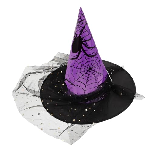 TOYANDONA Cosplay Hexenhut Mit Spitze Für Halloween Wiederverwendbare Kostümaccessoires Für Damen Für Mottopartys Und Fotoshootings TOYANDONA Cosplay Hexenhut Mit Spitze Für Halloween Wiederverwendbare Kostümaccessoires Für Damen Für Mottopartys Und Fotoshootings von TOYANDONA