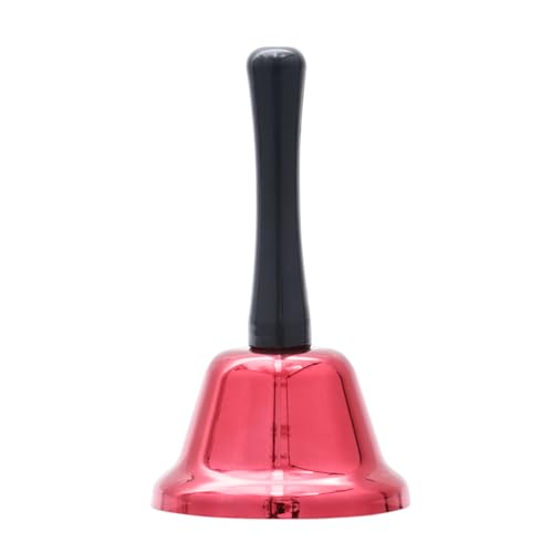 TOYANDONA Hand Percussion Bell Metall Glocke Handspielzeug Rot Leicht Robust Ergonomischer Griff für Schule Zuhause Hotel Weihnachtsfeier Musikalisches Instrument TOYANDONA Hand Percussion Bell Metall Glocke Handspielzeug Rot Leicht Robust Ergonomischer Griff für Schule Zuhause Hotel Weihnachtsfeier Musikalisches Instrument von TOYANDONA