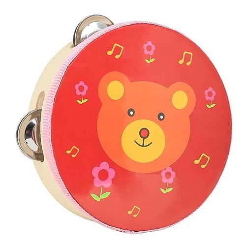 TOYANDONA Hand-Tamburin Handtrommelinstrumente Für Trommel Musikinstrumente Für Kleinkinder -trommeln Kindertrommeln Rot Trommelfell Aus Polyester TOYANDONA Hand-Tamburin Handtrommelinstrumente Für Trommel Musikinstrumente Für Kleinkinder -trommeln Kindertrommeln Rot Trommelfell Aus Polyester von TOYANDONA