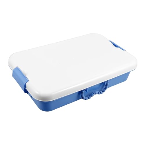 TOYANDONA Handheld Sand Tablett Mit Deckel Montessori Spielzeug Lagerung Bin Outdoor Tragbare Spielzeug Trage Box Kunststoff Lagerung Fall Mit Deckel Sandkasten von TOYANDONA