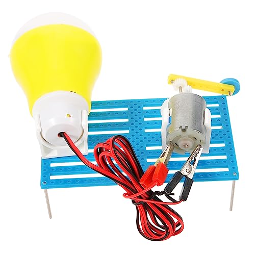 TOYANDONA Handkurbel Generator Modell Bausatz Manuelles DIY Wissenschaftsspielzeug für Technik Experimente und Physikunterricht Pädagogisches Experimentierset Zufällige Farbe von TOYANDONA