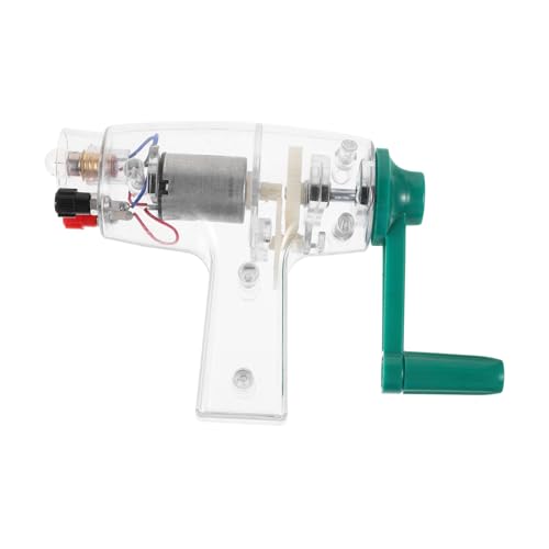 TOYANDONA Handkurbelgenerator für Wissenschaftliche Experimente Tragbarer Mechanischer Stromgenerator Leichtes Multifunktionales Handkurbel Energieerzeugungsgerät für Schüler und von TOYANDONA