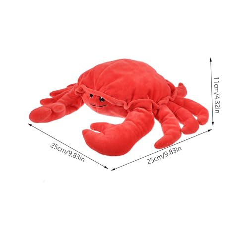 TOYANDONA Handpuppe Krabbe Interaktives Eltern Junge Mädchen Weiche Handpuppe zum Geschichtenerzählen Fördert Kreativität Feinmotorik und Emotionale Kommunikation von TOYANDONA