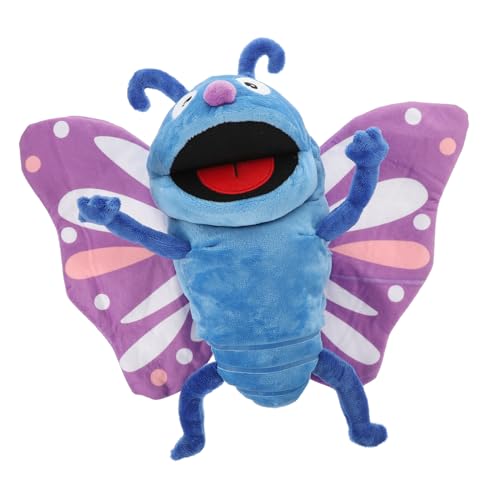 TOYANDONA Handpuppe Schmetterling Handpuppen Marionette süße Puppen Handpuppe Tierspielzeug Entzückende Schmetterlings-Handpuppe Handpuppe kleine Handpuppe Fingerpuppen Plüsch von TOYANDONA
