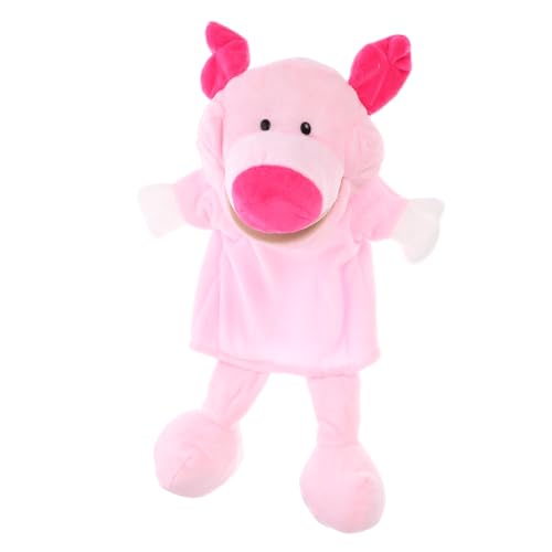 TOYANDONA Handpuppe kinderspielzeug Handpuppe für tierische Handpuppen puppentrage spielzeuge kleine Handpuppe pädagogische Handpuppe PP Baumwolle Rosa von TOYANDONA