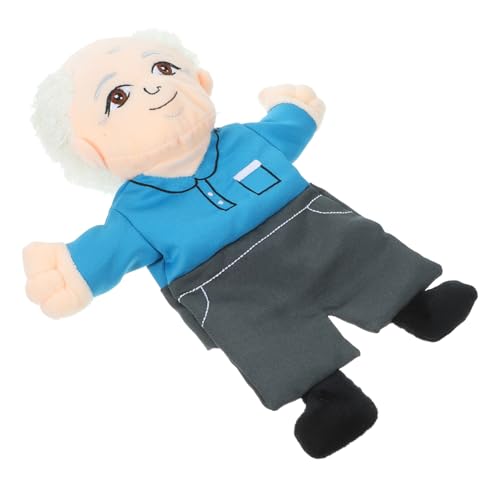TOYANDONA Handpuppen Handspielpuppe Großeltern Figur Realistisch Motorik Für Kleinkinder Storytime Puppentheater von TOYANDONA