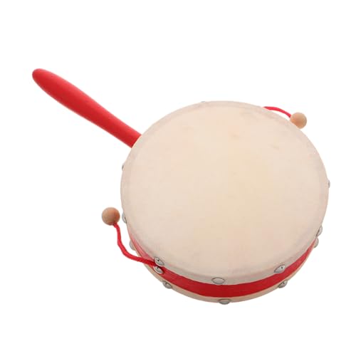TOYANDONA Handrassel-Trommel, Orff-Musikinstrument Für Kinder, Traditionelles Früherziehungsspielzeug, Vorschul-Musikinstrument Für Die Eltern- -interaktion von TOYANDONA